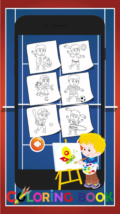 Sport Kids Coloring Pages : Coloring Learning Game screenshot 3