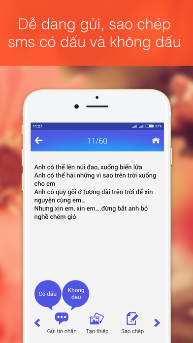 SMS Kute - Tin Nhan Yeu Thuong screenshot 2