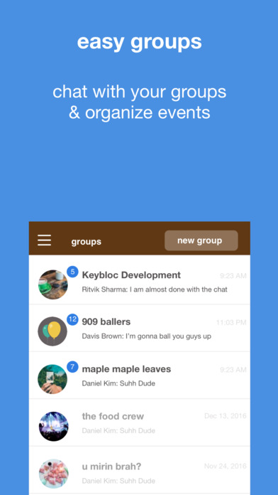 Keybloc - Host, discover, and chat about events. screenshot 4
