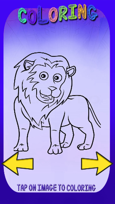 Coloring Book Game Lion And Panda Version screenshot 3