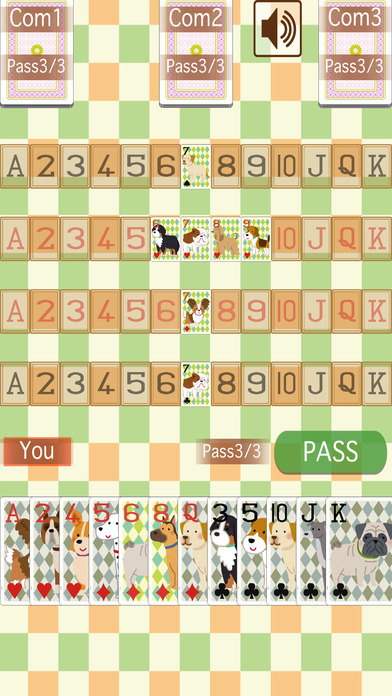Dog Sevens (Playing card game) screenshot 2