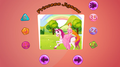 Cute Princess Jigsaw Puzzle for Kids screenshot 2