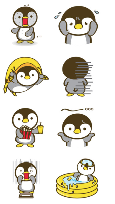 Cute Penguin Stickers screenshot 2