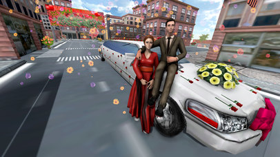 Limousine Car Wedding 3D Sim screenshot 3