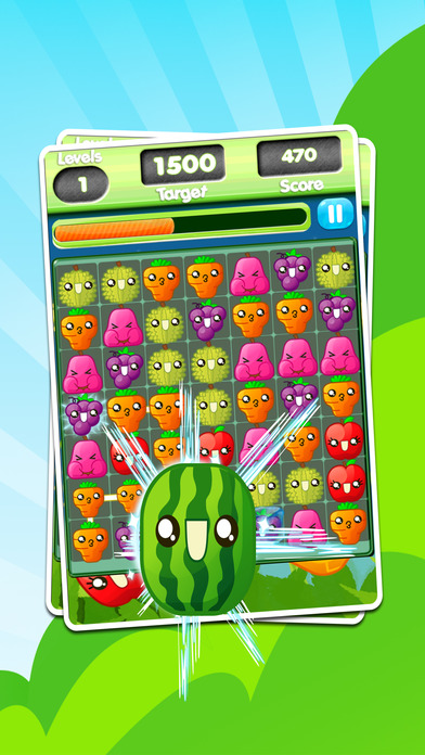 Fruit Star Heroes - link Game screenshot 3