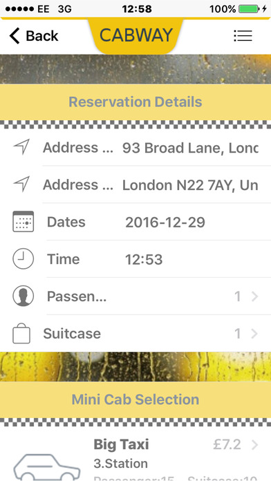 Cabway Minicab Booking screenshot 3