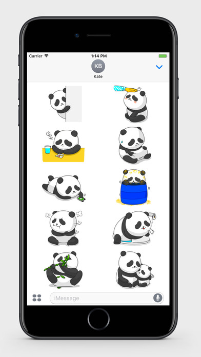 Lazy Panda Stickers screenshot 2