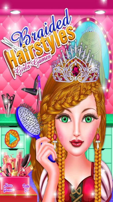 Braided Hairstyles Girls Games screenshot 2