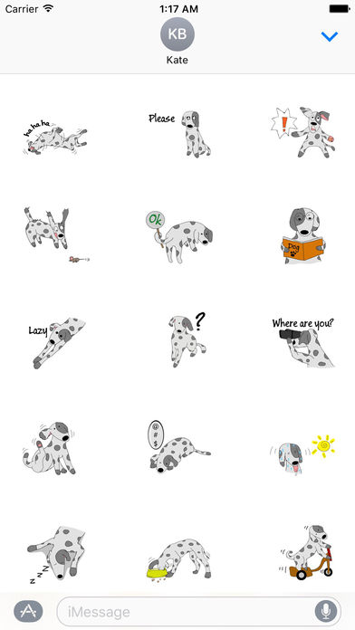 Dalmatian Dog Sticker screenshot 2