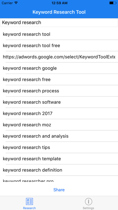 Keyword Research Tool screenshot 2