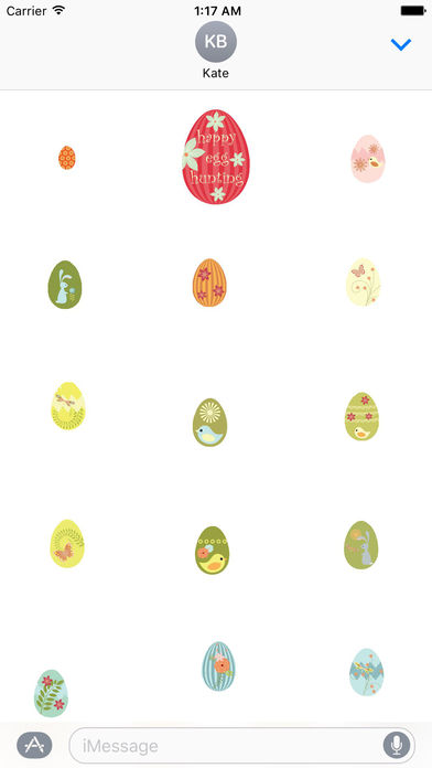Cute Easter Eggs Sticker screenshot 2