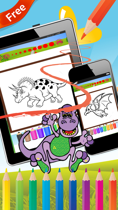 Dinosaur3 coloring book for kids screenshot 3