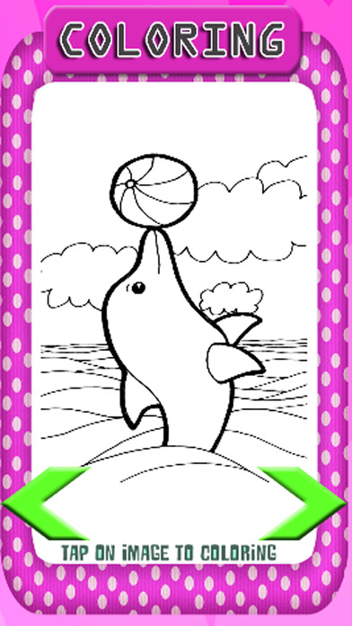 Coloring Book Game Penguin And Dolphin Version screenshot 3