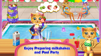 Baby Kitty Swimming Pool Party screenshot 3