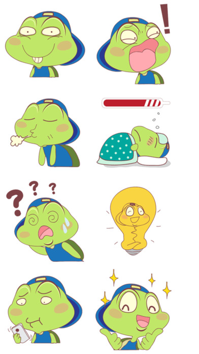 Funny Turtle Boy Stickers screenshot 2