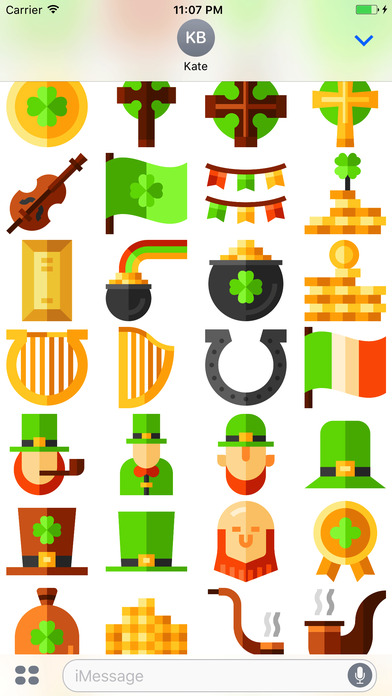 StPatrickMoji - Irish Stickers screenshot 4