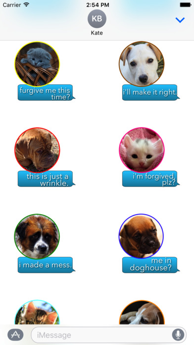iSorry: a·PAW·logy Stickers screenshot 4