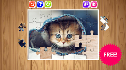 Kitten And Cat Jigsaw Puzzle Sliding Game For Kids screenshot 3