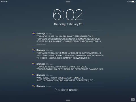 iDamage-Pushed Weather Storm Events Ipod Touch