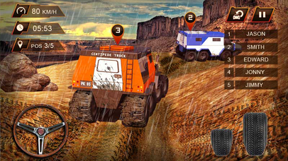 8 Wheeler Russian Centipede Truck Racing: Off-road screenshot 3