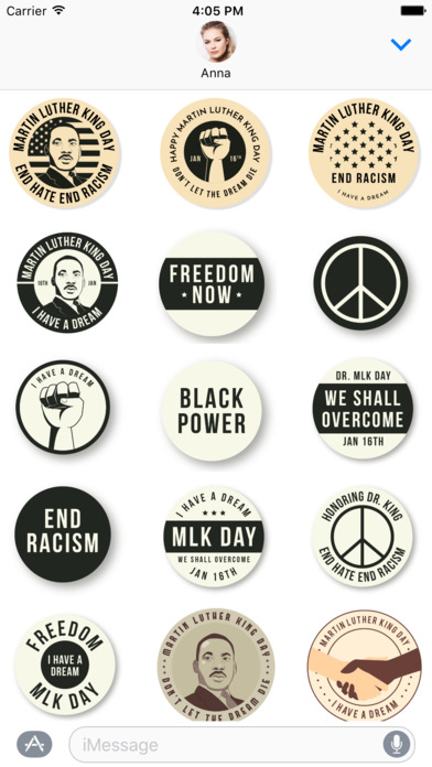 I Have a Dream - Martin Luther King Day Stickers screenshot 2