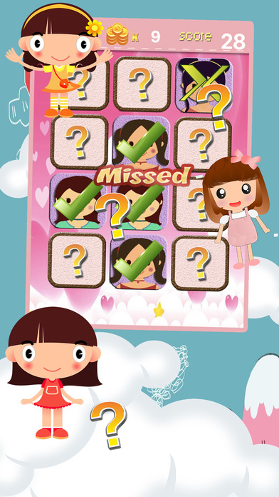 Little Girls Preschool Matching Free Game screenshot 2