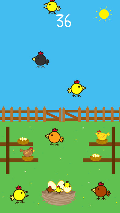 Mrs Chicken : Happy Catch of chicks  Fun free game screenshot 2