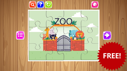 Jigsaw Puzzle Zoo Animal Game For Kids Toddlers screenshot 4