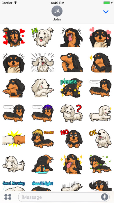 My Dachshund Dog Stickers screenshot 3