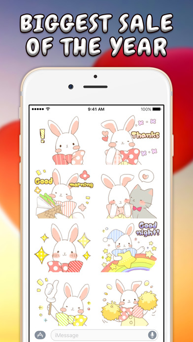 Love Bunny Stickers screenshot 3