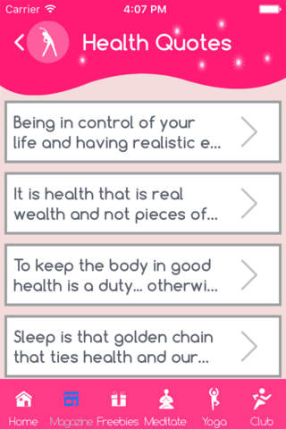Diet and exercise tips screenshot 2