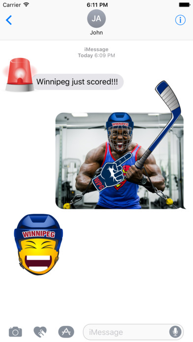 Winnipeg Hockey Stickers & Emojis screenshot 2