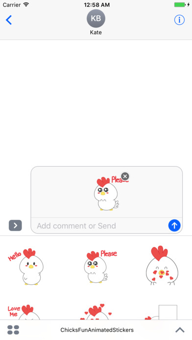 Chicks Fun Animated Stickers screenshot 2