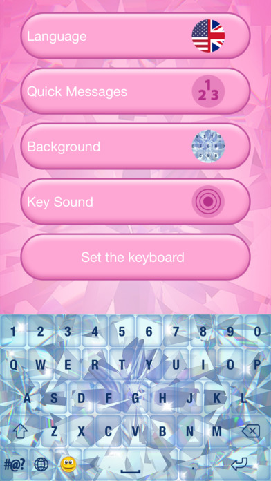 Diamond Keyboard Theme - Fancy Fonts Skins & Emoji screenshot 4