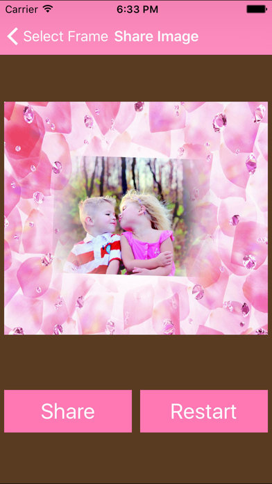 Pink Heart Photo Frame For Girls screenshot 3