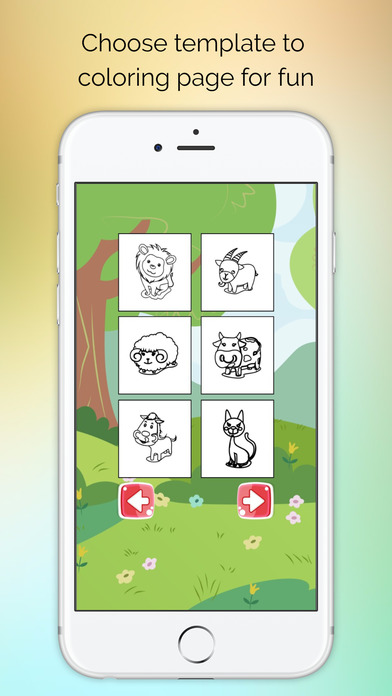 Coloring Page autumn - Zoo Animal for Preschool screenshot 2