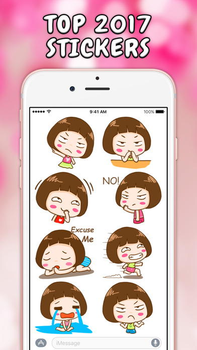 Chinese Girl Stickers screenshot 2