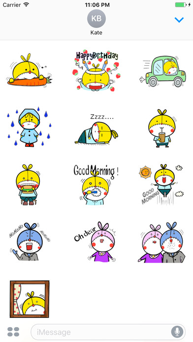 Kanto The Rabbit Stickers for iMessage screenshot 3