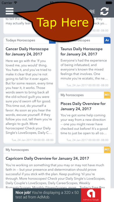 Daily Horoscope - Free horoscopes and tarot reader screenshot 2