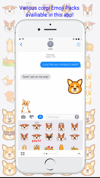 CorgiMoji - Cute Corgi Dog Emojis Keyboard screenshot 2