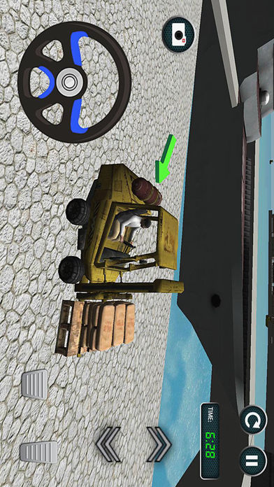 3D Cargo Ship Foklift Driver. Forklift Operator. screenshot 2