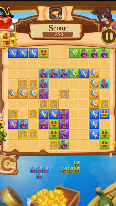 Block Puzzle for 1010 tiles: pirates of tortuga screenshot 4