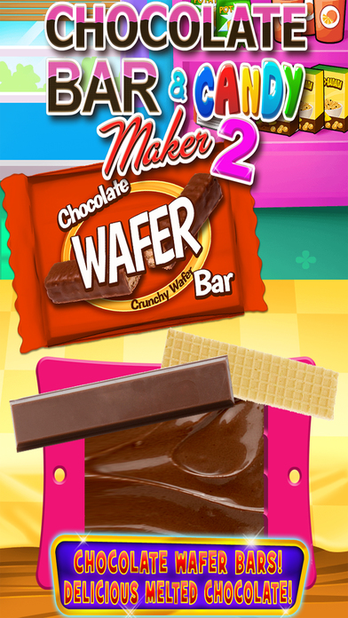 Chocolate Candy Bars Maker 2 - Dessert Games FREE screenshot 2