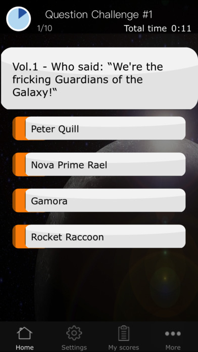 Space Quiz for Guardians of the Galaxy Vol 1 & 2 screenshot 3