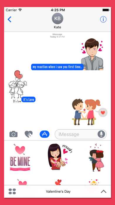 Love Stickers for iMessage! screenshot 4