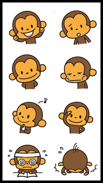 Best Funny Monkey Stickers screenshot 4
