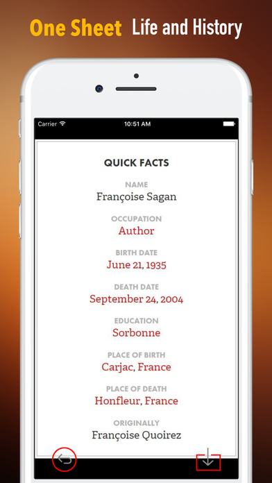 Biography and Quotes for Francoise Sagan screenshot 2