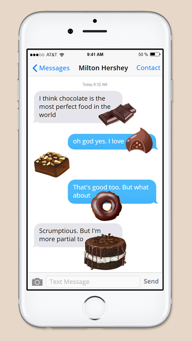 Chocoholic Chocolate Lover Sticker Pack screenshot 2