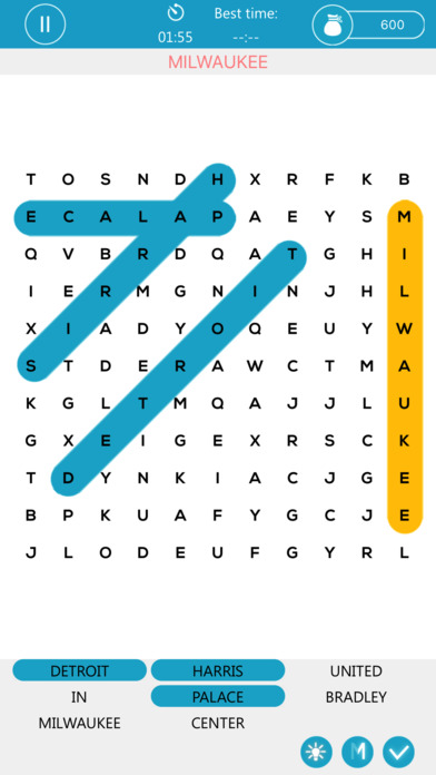 Word Search Game App for American Basketball screenshot 4