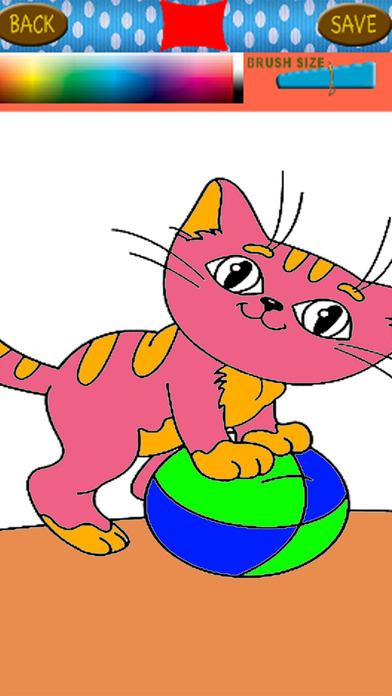 Free Coloring Book Game Dogs And Cat Version screenshot 2